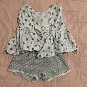 Matching set, shorts and bottoms